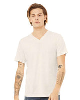 Unisex Triblend V-Neck Tee BELLA + CANVAS Oatmeal Triblend