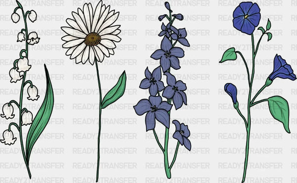 4 FLORAL DTF Transfer