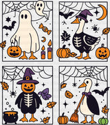 4 Frame Goose Design - Halloween DTF Transfer ready2transfer