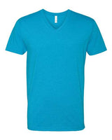 Men's CVC V-Neck T-Shirt Next Level Turquoise