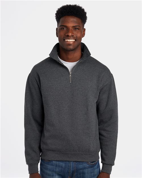 Unisex Super Sweats NuBlend® Quarter-Zip Cadet Collar Sweatshirt