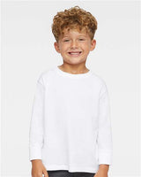 Toddler Fine Jersey Long Sleeve Tee Rabbit Skins White