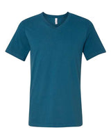 Unisex Jersey V-Neck Tee BELLA + CANVAS Deep Teal