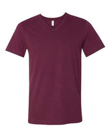 Unisex Jersey V-Neck Tee BELLA + CANVAS Maroon