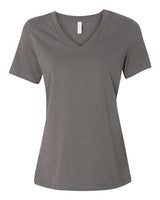 Women’s Relaxed Jersey V-Neck Tee BELLA + CANVAS Asphalt
