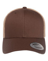 Retro Trucker Cap YP Classics Brown Khaki Adjustable