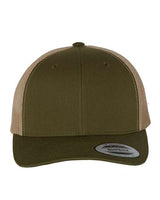 Retro Trucker Cap YP Classics Moss Khaki Adjustable