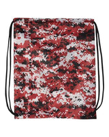 Drawstring Pack with DUROcord Liberty Bags Digital Red Camo One Size