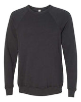 Unisex Sponge Fleece Raglan Crewneck Sweatshirt BELLA + CANVAS Dark Grey