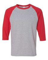 Unisex Heavy Cotton™ Raglan Three-Quarter Sleeve T-Shirt