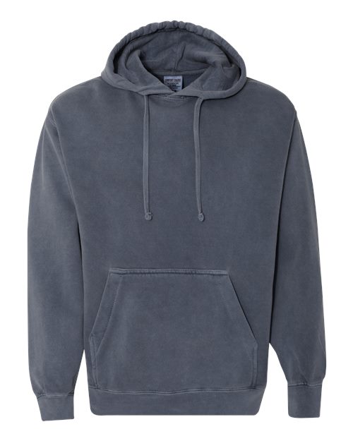 Unisex Garment-Dyed Hooded Sweatshirt Comfort Colors Denim
