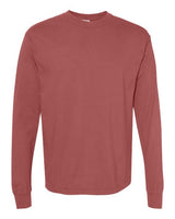 Unisex Garment-Dyed Heavyweight Long Sleeve T-Shirt Comfort Colors Brick