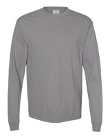 Unisex Garment-Dyed Heavyweight Long Sleeve T-Shirt Comfort Colors Granite
