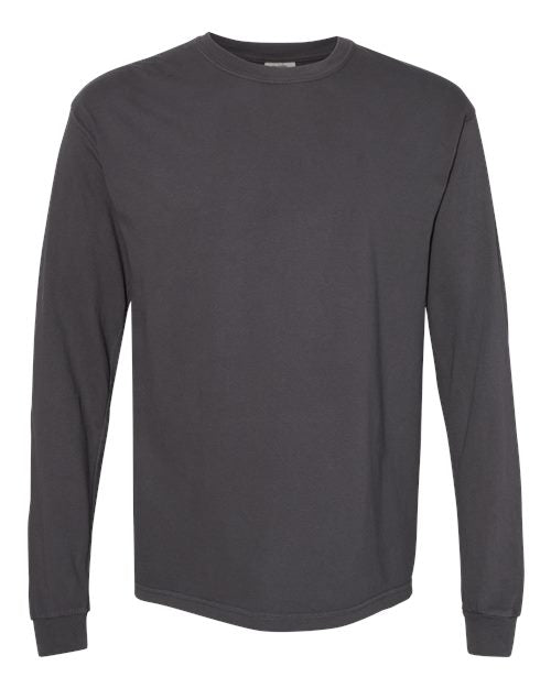 Unisex Garment-Dyed Heavyweight Long Sleeve T-Shirt Comfort Colors Graphite