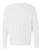 Unisex Garment-Dyed Heavyweight Long Sleeve T-Shirt Comfort Colors White
