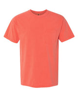 Unisex Garment-Dyed Heavyweight Pocket T-Shirt Comfort Colors Bright Salmon