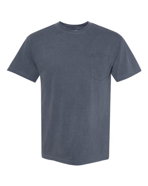 Unisex Garment-Dyed Heavyweight Pocket T-Shirt Comfort Colors Denim