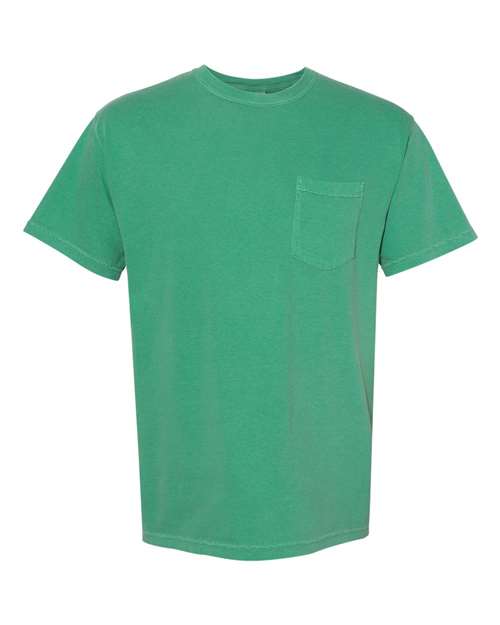 Unisex Garment-Dyed Heavyweight Pocket T-Shirt Comfort Colors Grass