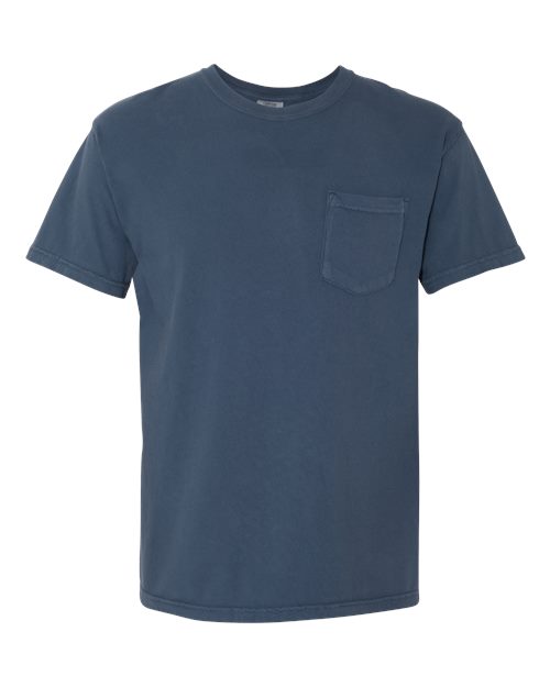 Unisex Garment-Dyed Heavyweight Pocket T-Shirt Comfort Colors Midnight