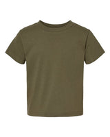 Toddler Cotton Jersey Tee Rabbit Skins Military Green