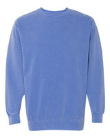 Unisex Garment-Dyed Crewneck Sweatshirt Comfort Colors Flo Blue