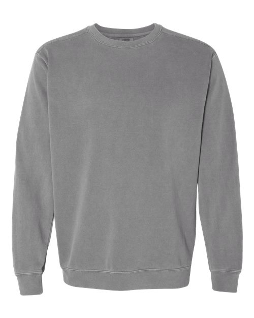 Unisex Garment-Dyed Crewneck Sweatshirt Comfort Colors Grey