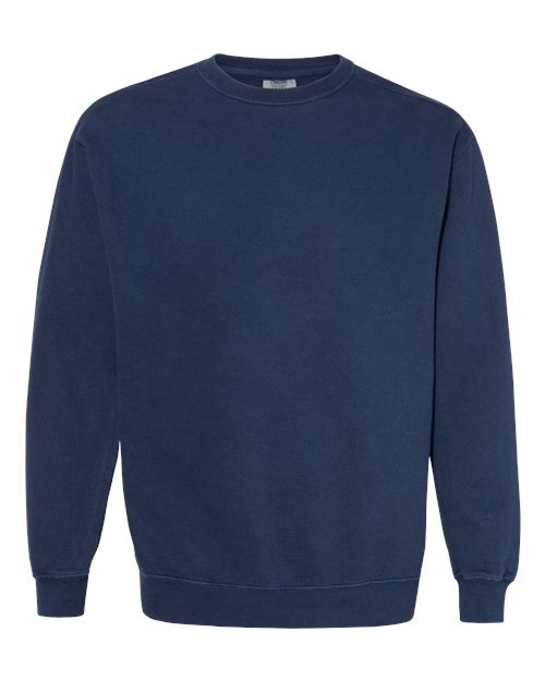 Unisex Garment-Dyed Crewneck Sweatshirt Comfort Colors True Navy