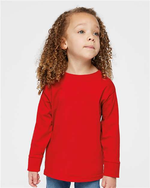 Toddler Fine Jersey Long Sleeve Tee Rabbit Skins Red