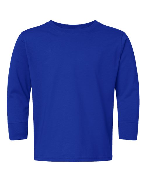 Toddler Fine Jersey Long Sleeve Tee Rabbit Skins Royal