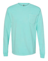Unisex Garment-Dyed Heavyweight Long Sleeve Pocket T-Shirt Comfort Colors Chalky Mint
