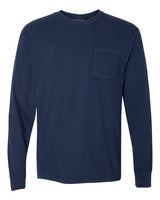 Unisex Garment-Dyed Heavyweight Long Sleeve Pocket T-Shirt