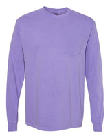 Unisex Garment-Dyed Heavyweight Long Sleeve Pocket T-Shirt