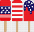 4Th Of July Ice Cream Dtf Heat Transfer Independence Day Design Fourth