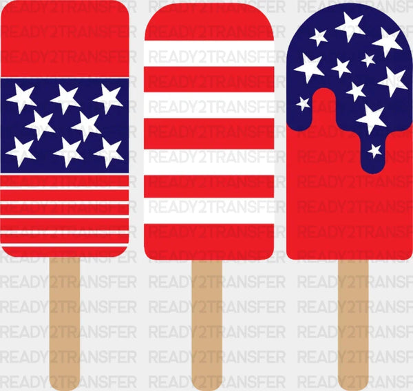 4th Of July Ice Cream DTF Heat Transfer, Independence Day Design, Fourth Of July DTF