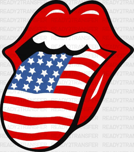 4Th Of July Lips Dtf Heat Transfer Independence Day Design Fourth