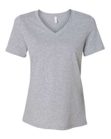 Women's Relaxed Heather CVC V-Neck Tee BELLA + CANVAS Athletic Heather