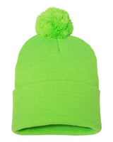 12" Pom-Pom Cuffed Beanie