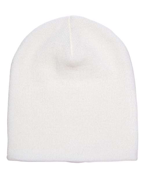 8 1/2" Beanie YP Classics White One Size