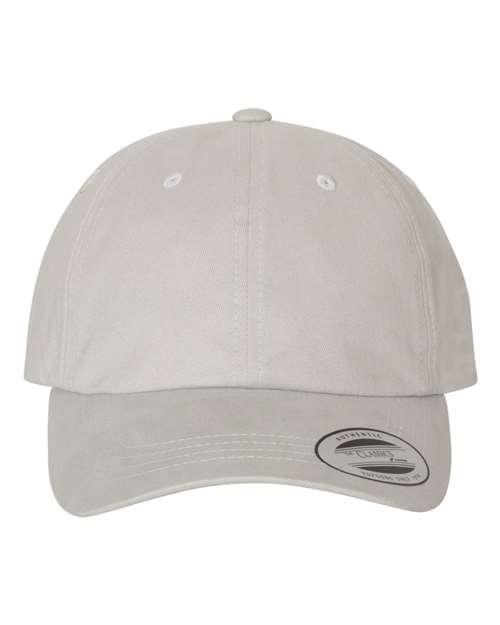 Peached Cotton Twill Dad Hat YP Classics Light Grey Adjustable