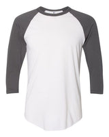 Unisex 50/50 Raglan Three-Quarter Sleeve Tee