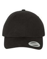 Peached Cotton Twill Dad Hat YP Classics Black Adjustable
