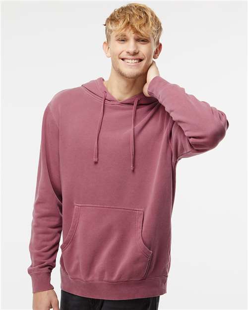 Unisex Midweight Pigment-Dyed Hooded Sweatshirt