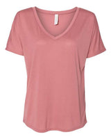 Women’s Slouchy V-Neck Tee BELLA + CANVAS Mauve