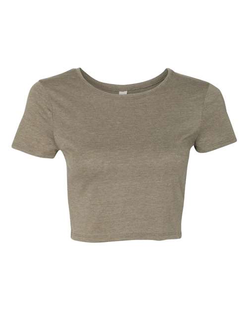 Women’s Crop Tee BELLA + CANVAS Heather Olive