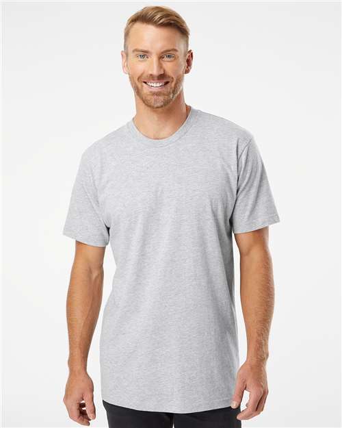Unisex Fine Jersey Tee American Apparel Heather Grey