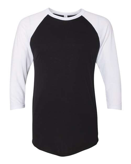 Unisex 50/50 Raglan Three-Quarter Sleeve Tee