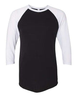 Unisex 50/50 Raglan Three-Quarter Sleeve Tee