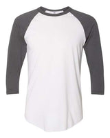 Unisex 50/50 Raglan Three-Quarter Sleeve Tee