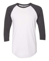 Unisex 50/50 Raglan Three-Quarter Sleeve Tee