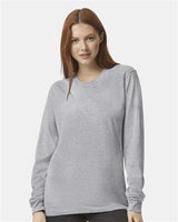 Unisex Fine Jersey Long Sleeve Tee American Apparel Heather Grey